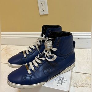 Mens Versace Leather Shoes, size 44, US Size 10.5.